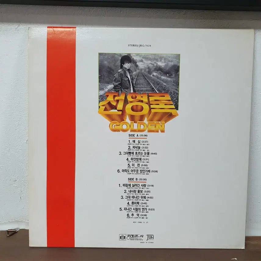 [BUNJANG] Jeon Young Rok Golden LP 1989 / 전영록 골든 (Golden) LP 1989 킹레코드