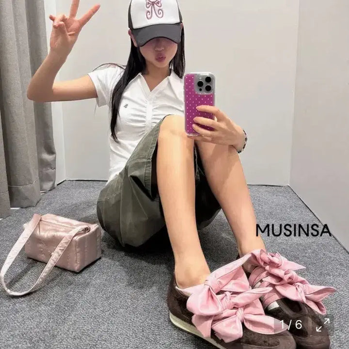 [BUNJANG] Urban Dress Shirring Short Sleeve Blouse - White / 무신사 어반드레스 셔링 반팔티 블라우스 화이트