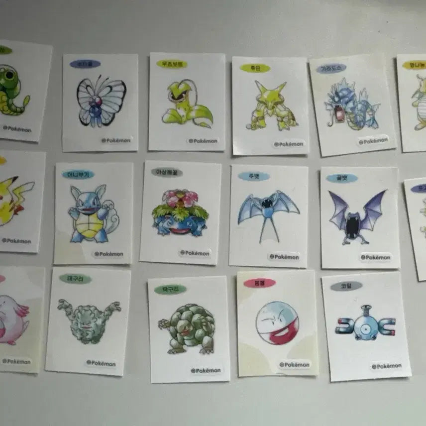 [BUNJANG] Pokemon 30th Anniversary Sticker Bundle Set / 포켓몬 30주년 띠부씰 일괄판매