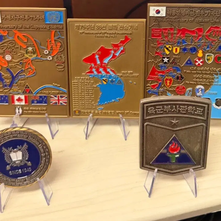 [BUNJANG] Korean War Commemorative Coin Set (Gapyeong/Nakdong River/38th Parallel) / 한국전쟁 기념 코인세트 (가평/낙동강/38선)