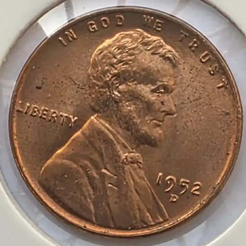 [BUNJANG] 1952-D Lincoln Cent Uncirculated Denver Penny / 링컨 1센트 1952_D년도 미사용 덴버 페니