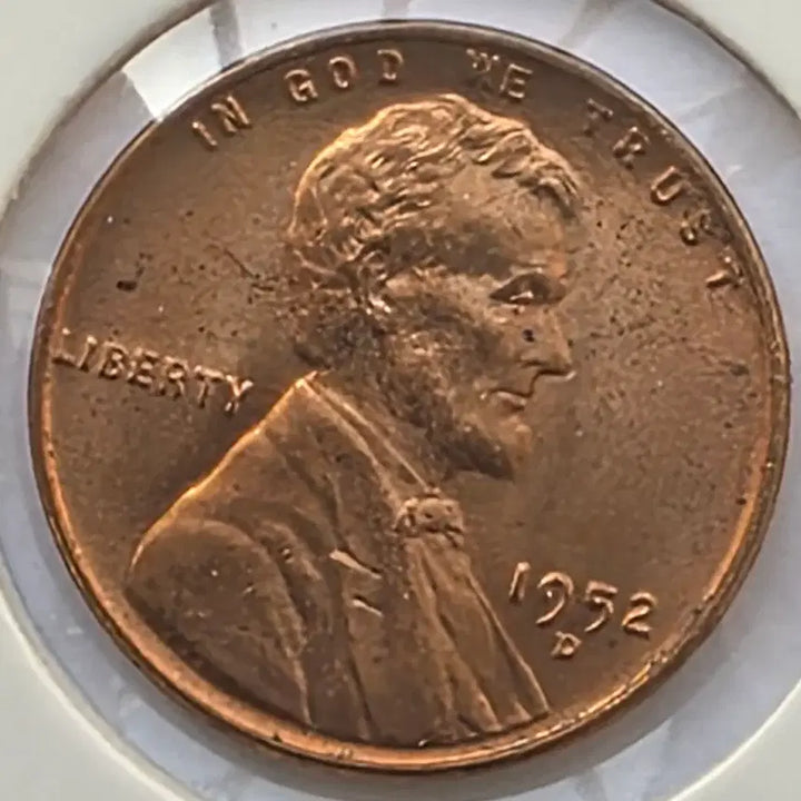 [BUNJANG] 1952-D Lincoln Cent Uncirculated Denver Penny / 링컨 1센트 1952_D년도 미사용 덴버 페니