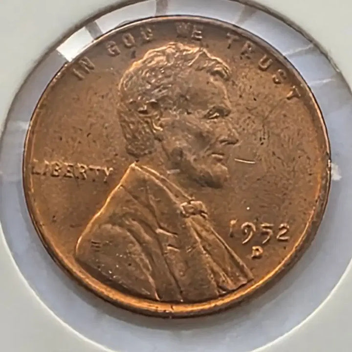[BUNJANG] 1952-D Lincoln Cent Penny (Uncirculated Denver) / 링컨 1센트 1952_D년도 미사용 덴버 페니