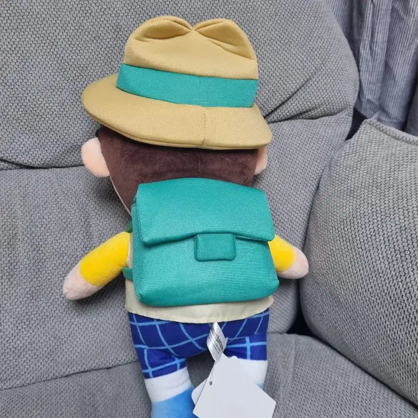 [BUNJANG] Crayon Shin-chan "Friend" Maeng-gu Medium Plush Doll / 짱구는못말려 등산 탐험 모자쓴 가방  멘 맹구 중형인형