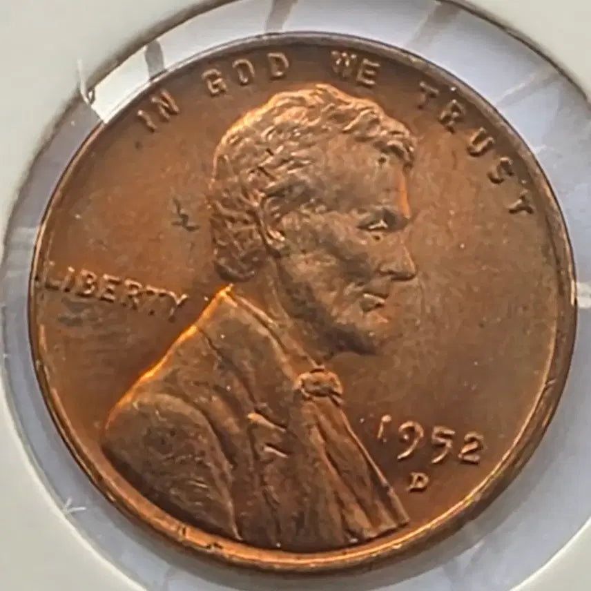 [BUNJANG] 1952-D Lincoln Cent (Denver Mint) - Uncirculated / 링컨 1센트 1952_D년도 미사용 덴버 페니