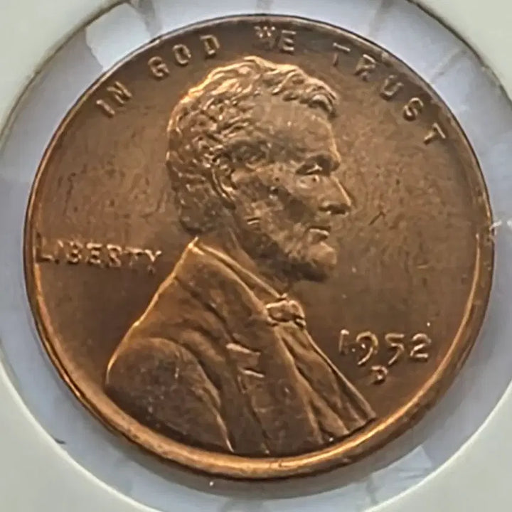 [BUNJANG] 1952-D Lincoln Cent (Denver Mint) Uncirculated Penny / 링컨 1센트 1952_D년도 미사용 덴버 페니