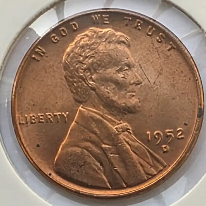 [BUNJANG] 1952-D Lincoln Cent Penny (Uncirculated, Denver Mint) / 링컨 1센트 1952_D년도 미사용 덴버 페니