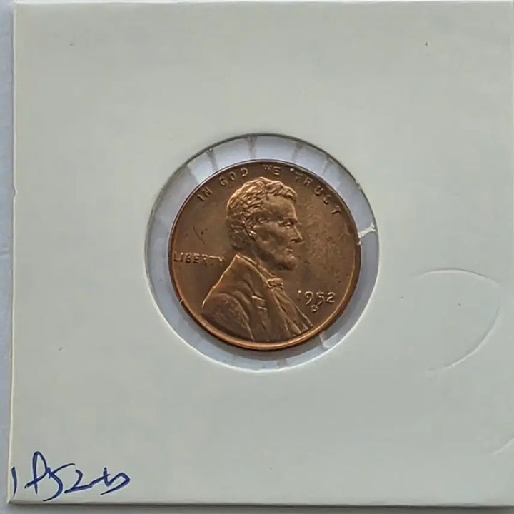 [BUNJANG] 1952-D Lincoln Cent Error Coin - Uncirculated Denver Penny / 링컨 1센트 1952_D년도 미사용 에러 덴버 페니