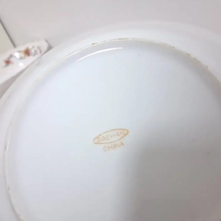 [BUNJANG] Daehan Pottery Floral Pattern Vintage Ceramic Plate Set (3pcs) / 자료용)대한도기 꽃무늬 빈티지 도자기 접시3p