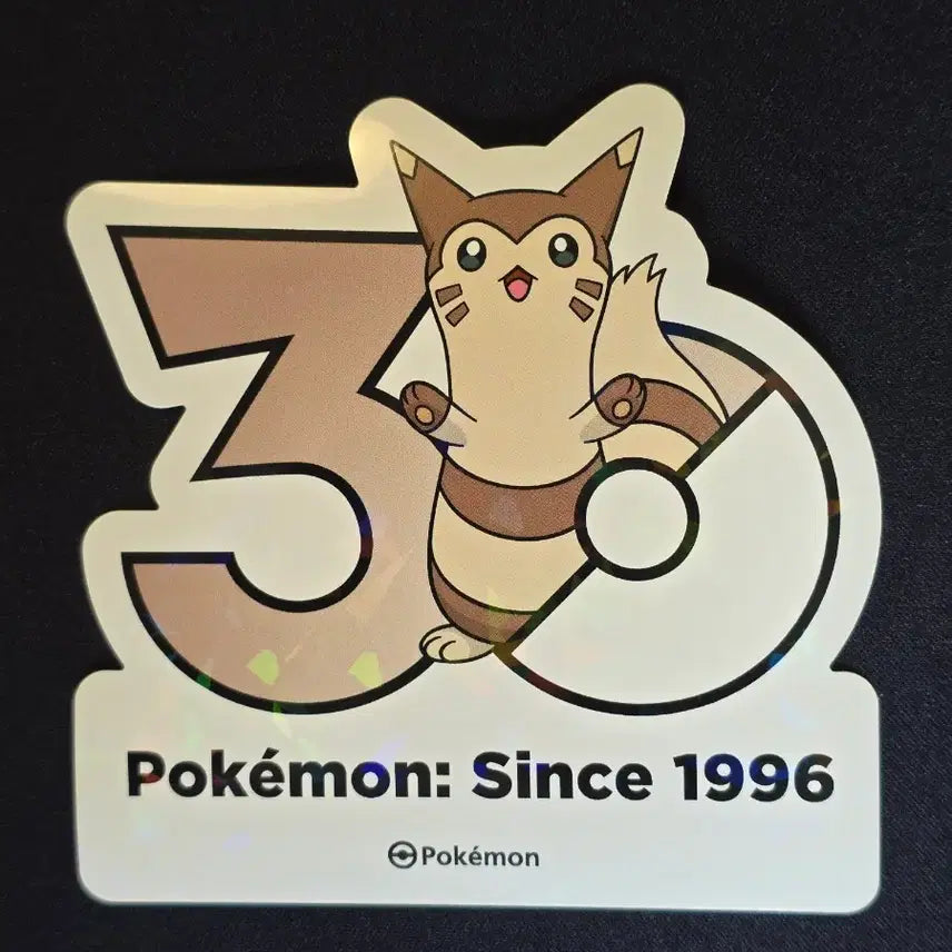 [BUNJANG] Pokemon 30th Anniversary Logo Stickers (Various Characters) / 포켓몬 30주년 로고 스티커 (다꼬리 누리공 보만다 냐오불 등)