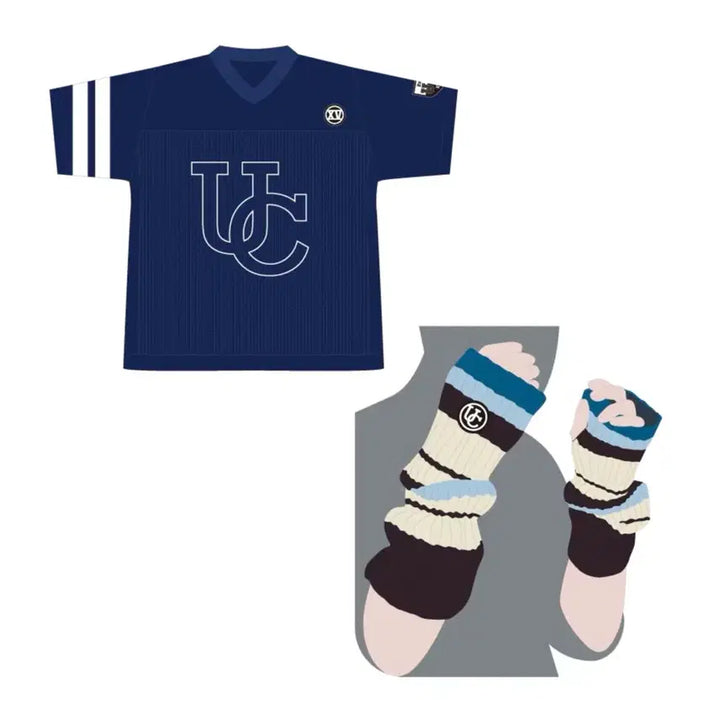 [BUNJANG] Eve Undercover Sports Tee Mesh Sleeve Cover Hand Warmer / Eve 이브 언더커버 스포츠 티 매쉬티 니트 암 커버 핸드 워머 우타이테