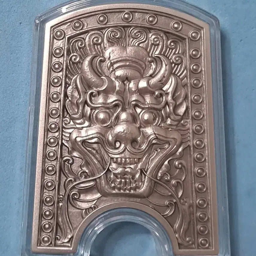 [BUNJANG] CoinzToday Chiwoo Cheonwang Goblin Shield 100g Silver Stackers (Antique Version) / 치우천왕 도깨비 방패(앤틱)실버100g