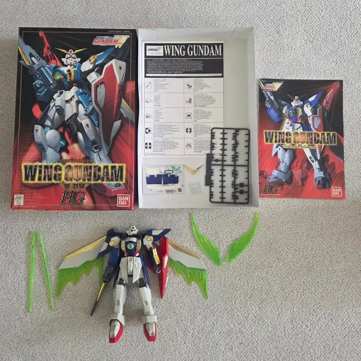 [BUNJANG] Bandai Wing Gundam Old HG Model Kit / 반다이 윙 건담 구판HG 프라모델 데칼부착 단순조립품 일체