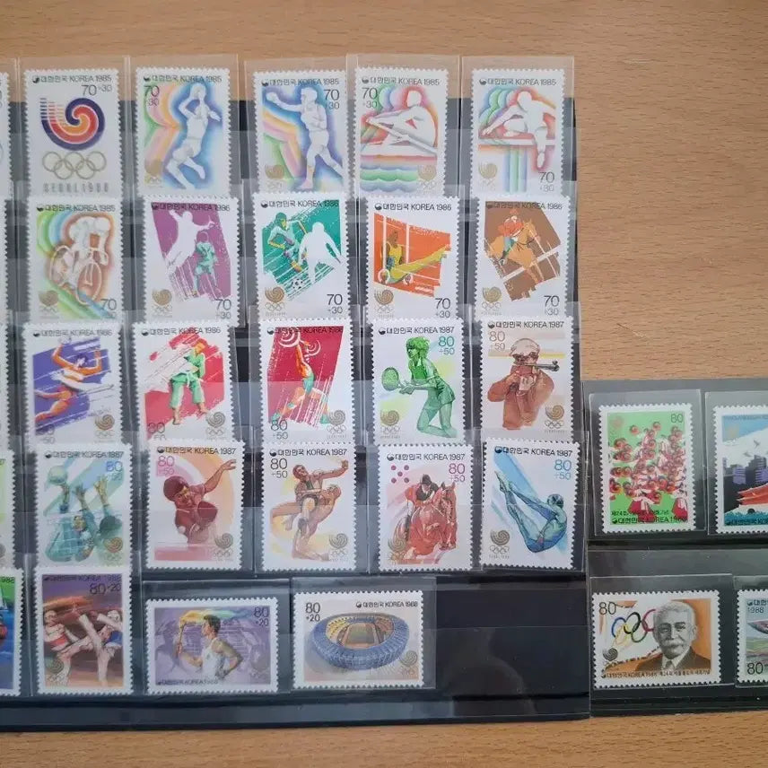 [BUNJANG] 1988 Seoul Olympics Commemorative Stamp Set (32 Types) / 88 서울올림픽 기념 우표 32종