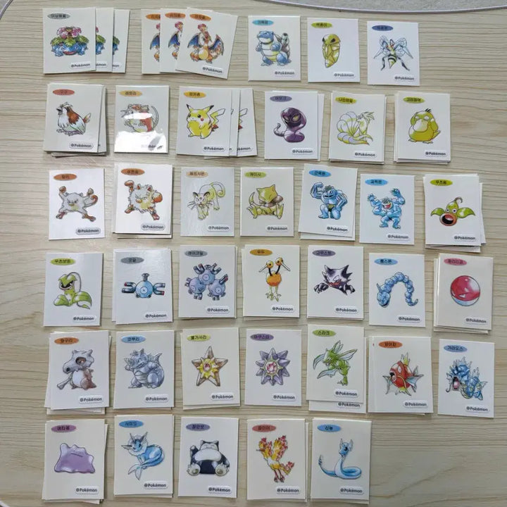 [BUNJANG] Pokemon 30th Anniversary Artwork Ttibusil Stickers / 포켓몬 30주년 아트워크 띠부씰 전종(개별판매)