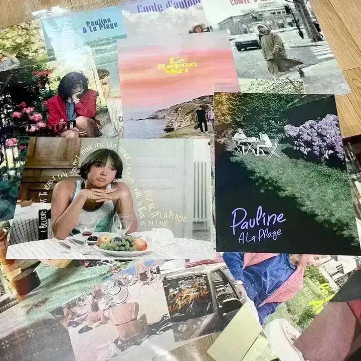 [BUNJANG] Eric Rohmer Film Memorabilia Bundle (A3 Poster, Stickers, Badge, Magnet, Art Ticket) / 해변의 폴린 A3포스터 스티커 에릭로메르 녹색광선뱃지 영화마그넷 오티