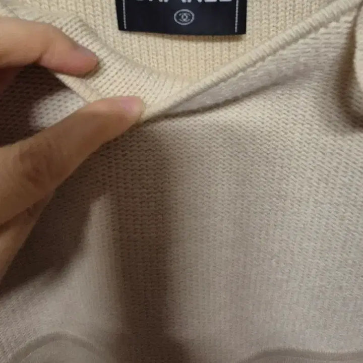 [BUNJANG] Chanel Ivory Knit Short Sleeve Dress / 샤넬(CHANEL) 아이보리 니트 반팔 원피스55