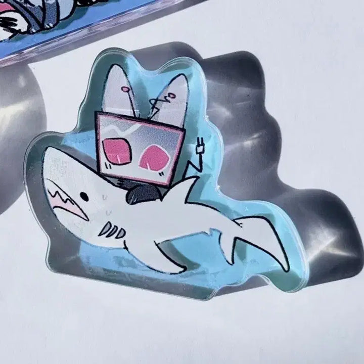 [BUNJANG] Hazbin Hotel Corotto Acrylic Block &amp; Sticker Set / 해즈빈 호텔 비공굿 복스 아크릴 블럭 코롯토 + 스티커
