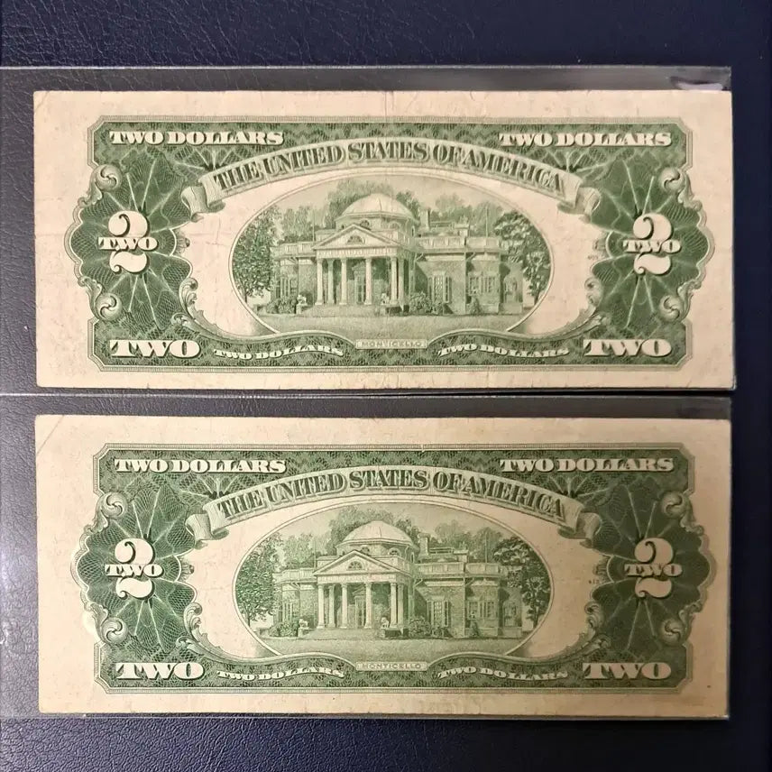 [BUNJANG] 1953 United States 2 Dollar Red Seal Circulated Bill / 미국 1953년 2달러 레드씰 사용제