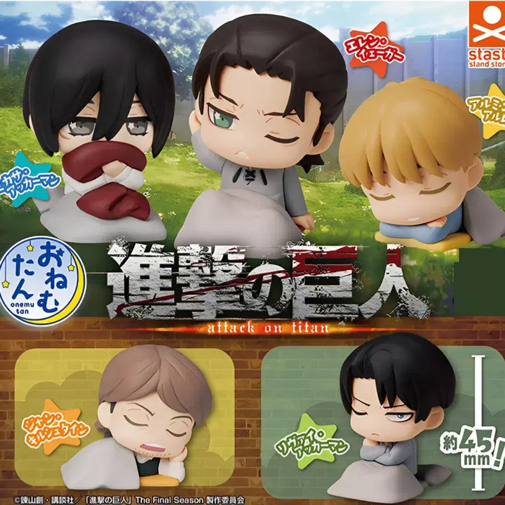 [BUNJANG] Attack on Titan Onemutan Gacha Full Set (5 Types) / 진격의거인 오네무탄 가챠 5종 풀세트