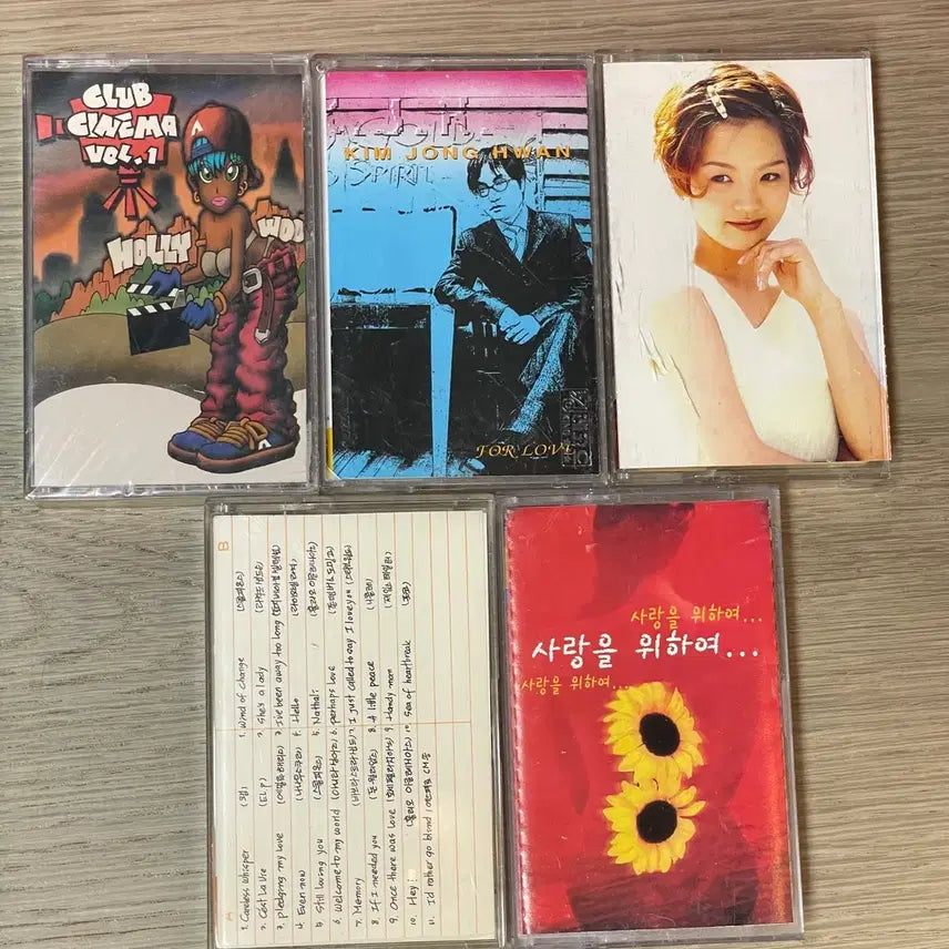 [BUNJANG] Kim Jong Hwan, Pop, Korean Ballad Cassette Tape Bundle (5 Tapes, Includes Sealed) / 미개봉 포함 카세트 테이프 5개 묶음 (김종환, 팝송, 가요)