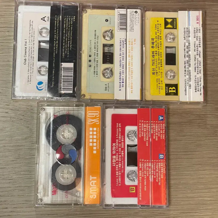 [BUNJANG] Kim Jong Hwan, Pop, Korean Ballad Cassette Tape Bundle (5 Tapes, Includes Sealed) / 미개봉 포함 카세트 테이프 5개 묶음 (김종환, 팝송, 가요)