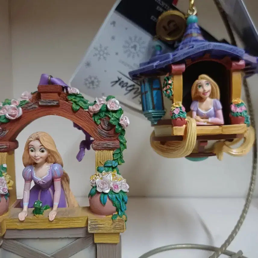 [BUNJANG] Disney Princess Rapunzel Ornament Figure Set / 일괄 라푼젤 오너먼트 피규어 세트