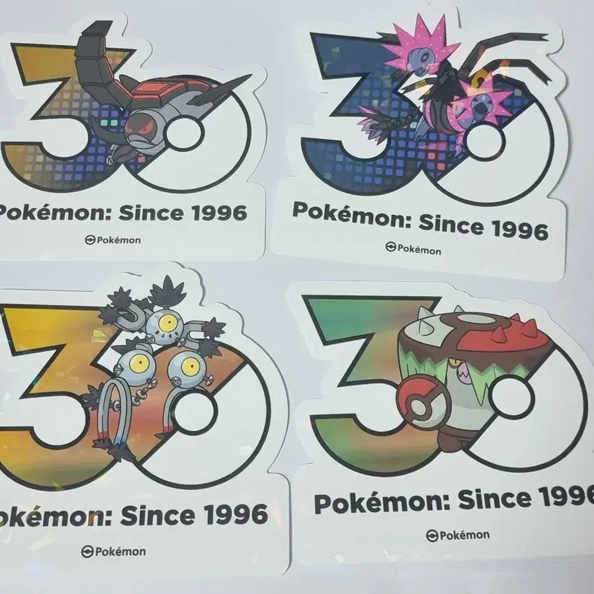 [BUNJANG] Pokemon 30th Anniversary Logo Sticker Paradox Pokemon Set / 포켓몬 30주년 기념 로고 스티커 패러독스 포켓몬 세트