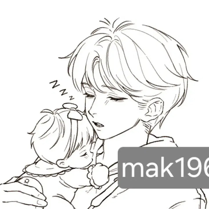 [BUNJANG] Line Art Bust Sketch Commission / LD 선화 두상 낙서 커미션