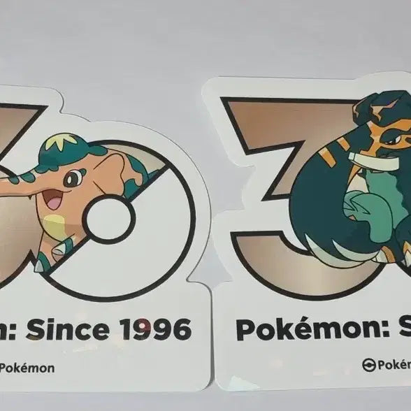 [BUNJANG] Pokemon 30th Anniversary Logo Random Sticker Set (Kkiridong + Giant Kkiridong) / 포켓몬 30주년 기념 로고 랜덤 스티커 끼리동+대왕끼리동