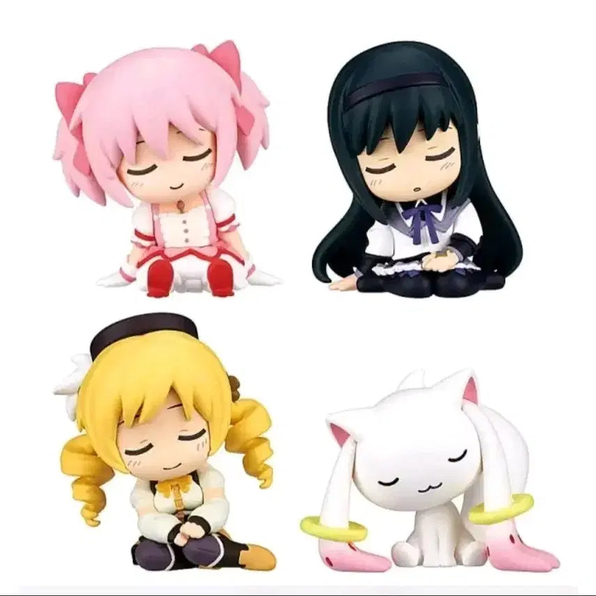 [BUNJANG] Puella Magi Madoka Magica Shoulder-Sit Figure Set (4 Types) / 마법소녀 마도카마기카 어깨쿵 피규어 4종세트
