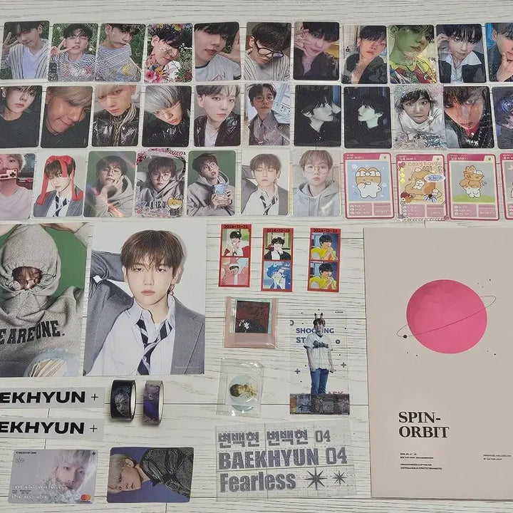 [BUNJANG] EXO CBX Baekhyun Photocard and Goods Bundle Set / 엑소 첸백시 백현 포카,굿즈 일괄 처분