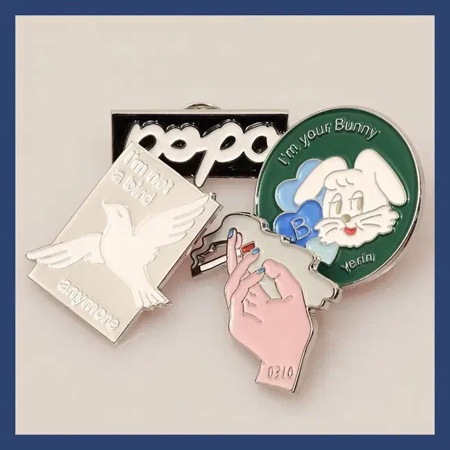 [BUNJANG] Yerin Baek Turn On That Blue Vinyl Pin Badge Set MD / 백예린 굿즈 핀뱃지 세트 턴온댓블루바이닐 MD 양도 판매