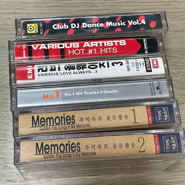 [BUNJANG] Pop Music Cassette Tape Set (6 Tapes) / 카세트테이프 6개 세트 히트 팝송 유명 팝가수