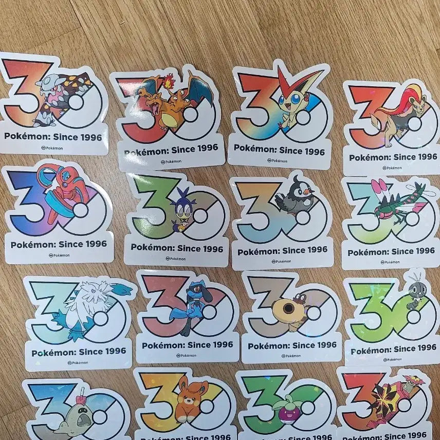 [BUNJANG] Pokemon 30th Anniversary Stickers / 포켓몬 30주년 스티커