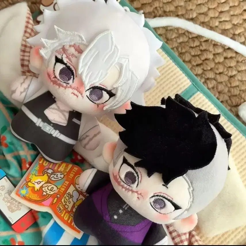 [BUNJANG] Shinazugawa Brothers 10cm Plush Set / 시나즈가와형제 비공굿 10cm 누이 사네미,겐야일괄판매