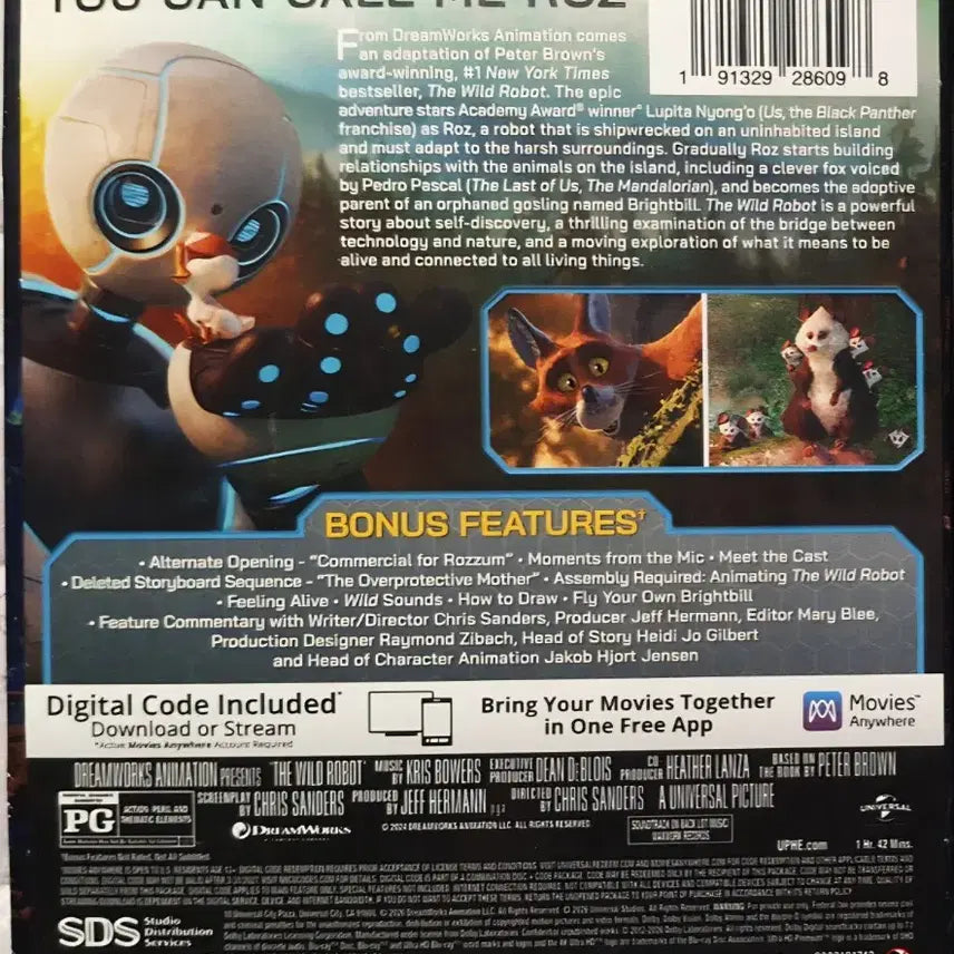 [BUNJANG] Zootopia 2 &amp; The Wild Robot 4K Limited Edition Steelbook Blu-ray / 드림웍스 30주년 기념작 와일드 로봇 4K 한정판 스틸북 블루레이 미개봉