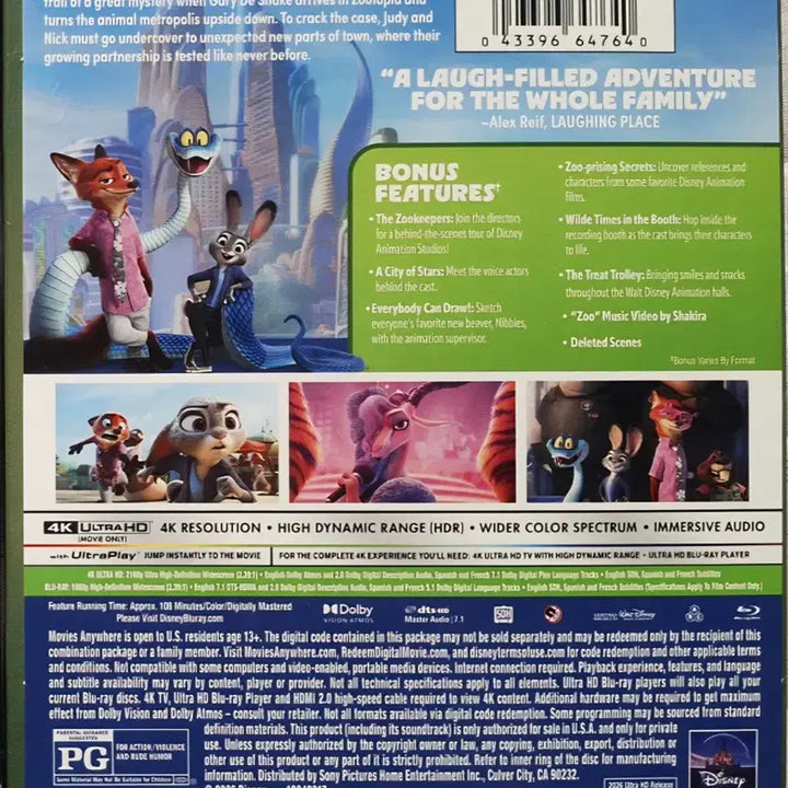 [BUNJANG] Zootopia 2 &amp; The Wild Robot 4K Limited Edition Steelbook Blu-ray / 드림웍스 30주년 기념작 와일드 로봇 4K 한정판 스틸북 블루레이 미개봉