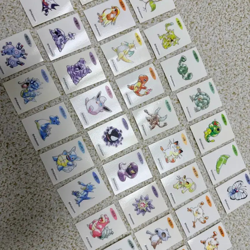 [BUNJANG] Pokemon 30th Anniversary Sticker Set Bundle / 포켓몬 30주년 띠부씰 32종 일괄