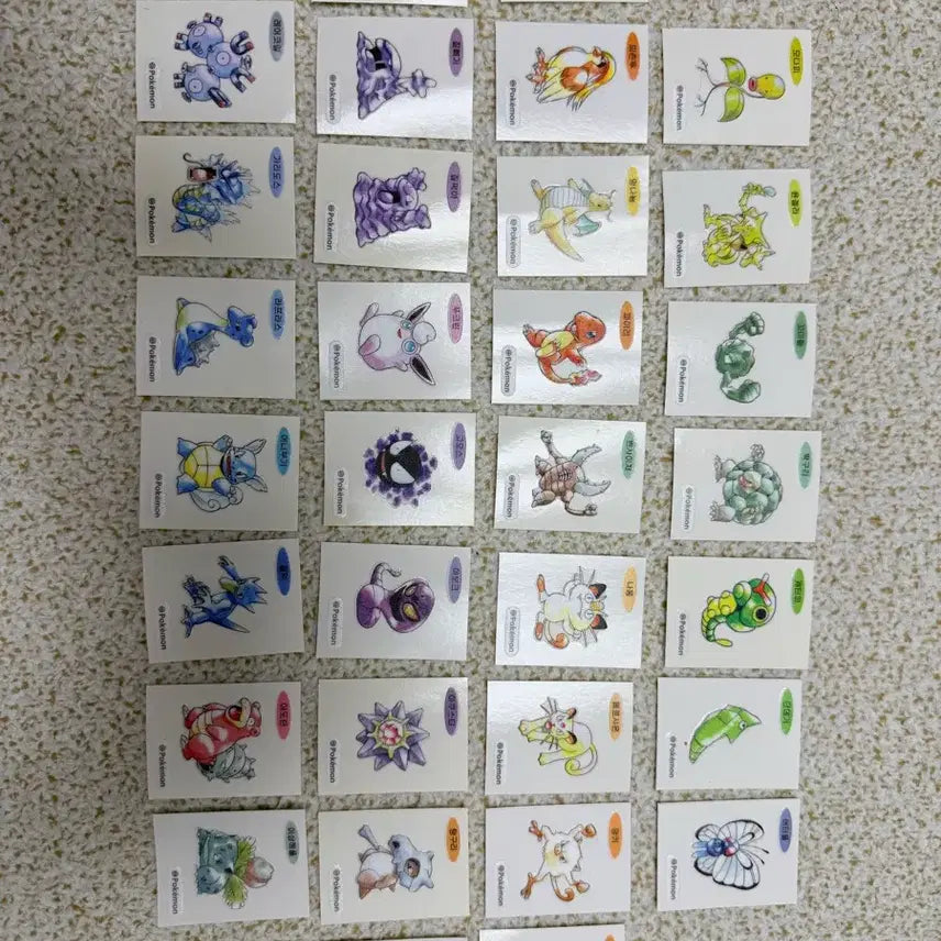 [BUNJANG] Pokemon 30th Anniversary Sticker Set Bundle / 포켓몬 30주년 띠부씰 32종 일괄