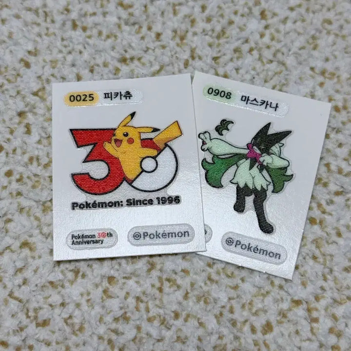 [BUNJANG] Pokemon 30th Anniversary Sticker Set Bundle / 포켓몬 30주년 띠부씰 32종 일괄