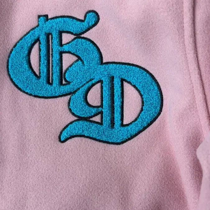[BUNJANG] G-Dragon Weverse Mensch Varsity Jacket Pink / 지드래곤 위버멘쉬 머천 핑크 바시티