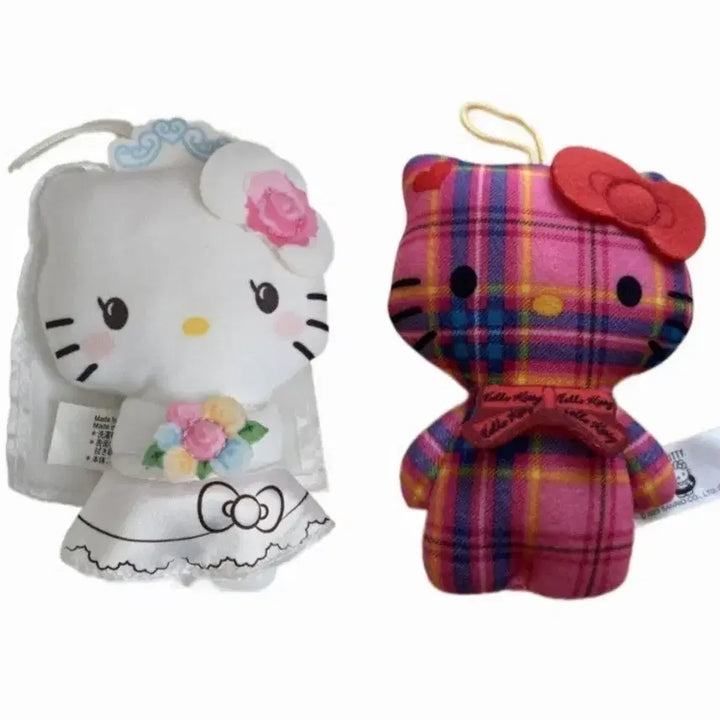 [BUNJANG] Hello Kitty 50th Anniversary Limited Happy Meal Plush Keychain Bundle Set / (일괄) 헬로키티 50주년 한정 해피밀 인형 키링