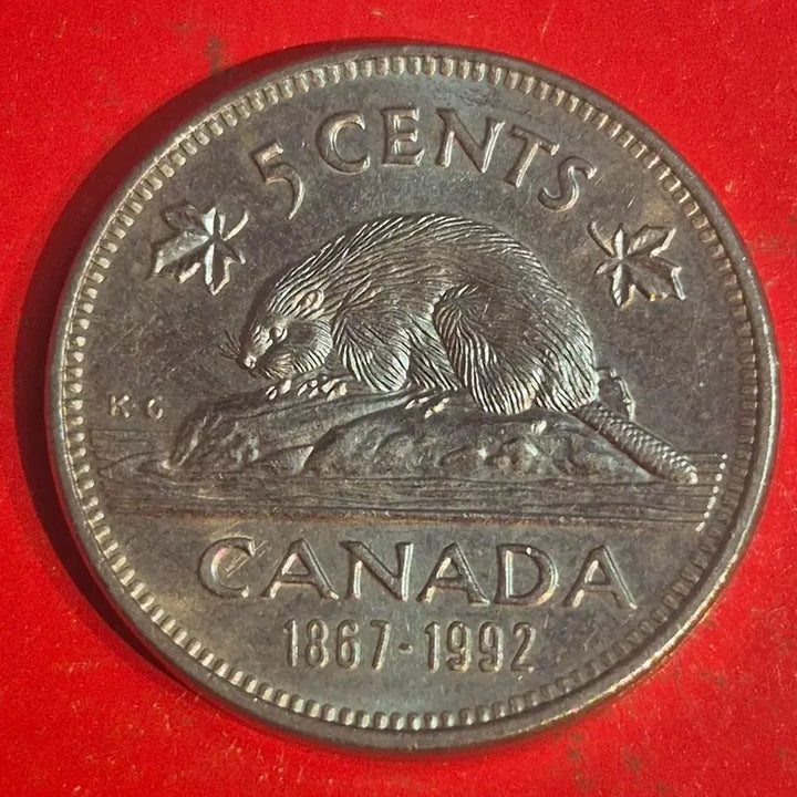 [BUNJANG] 1992 Canada 5 Cent Coin / 1992 캐나다 5센트 동전 M2683