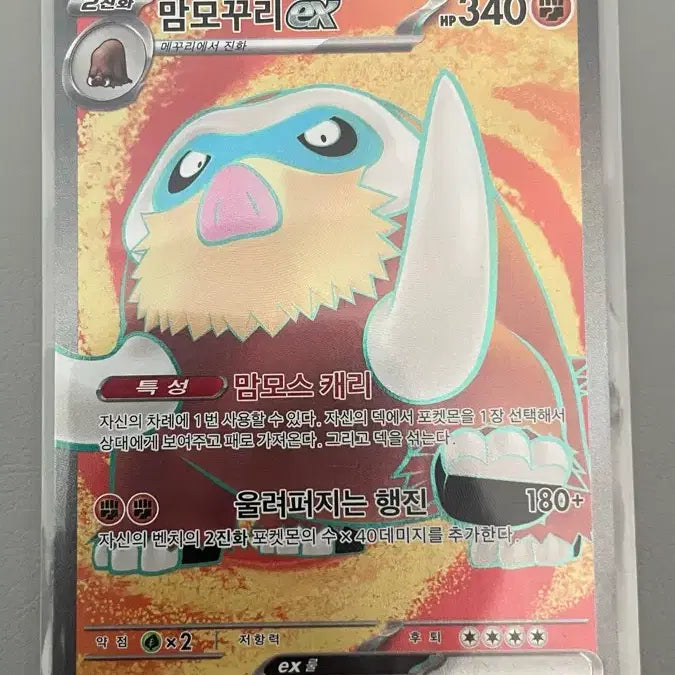 [BUNJANG] Pokemon Mamoswine EX 116/100 SR Card / 포켓몬 맘모꾸리 EX 116/100 SR 카드