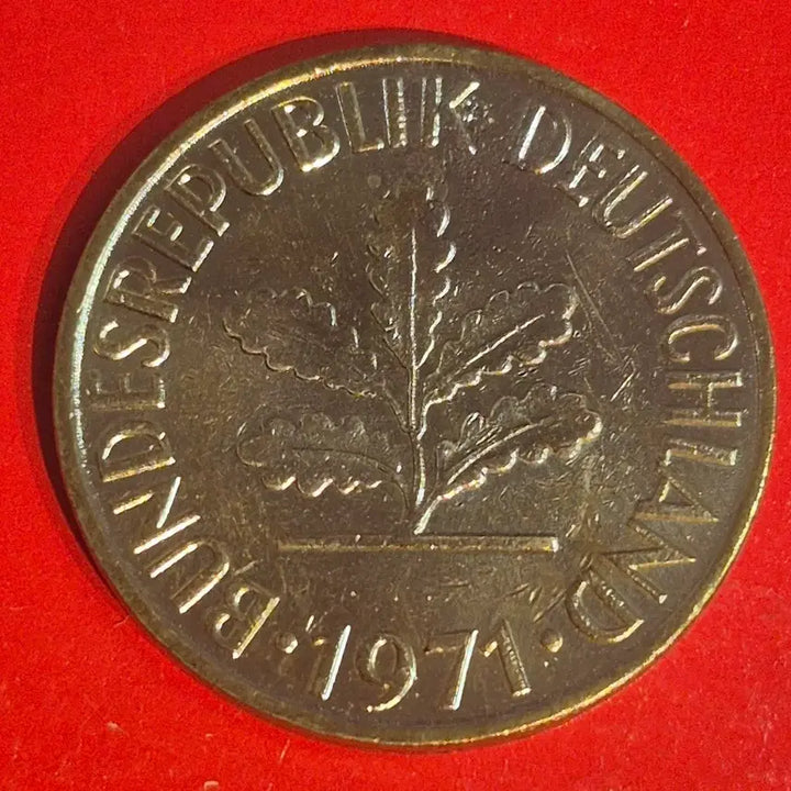 [BUNJANG] 1971 German 10 Pfennig Coin / 1971 독일 10페니히 동전 M2687