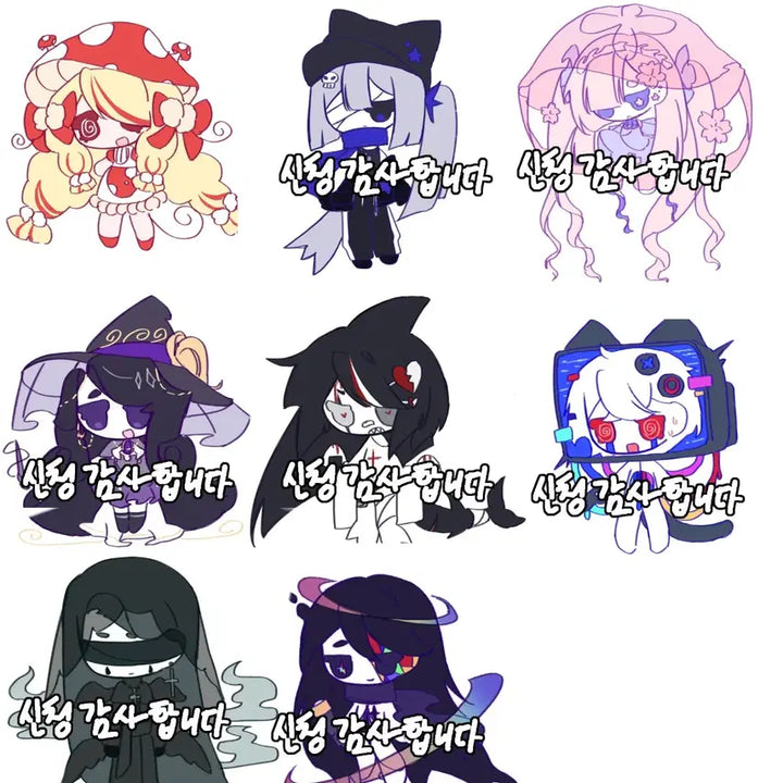 [BUNJANG] Custom Character Design Commission (Mini Caddy Style) / 미니 캐디 그림 커미션