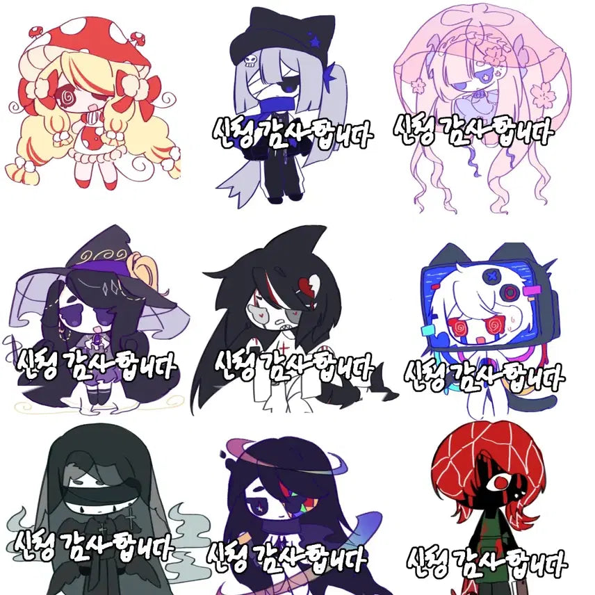 [BUNJANG] Custom Character Design Commission (Mini Caddy Style) / 미니 캐디 그림 커미션