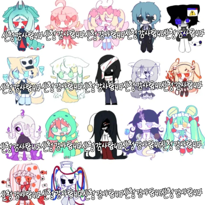 [BUNJANG] Custom Character Design Commission (Mini Caddy Style) / 미니 캐디 그림 커미션