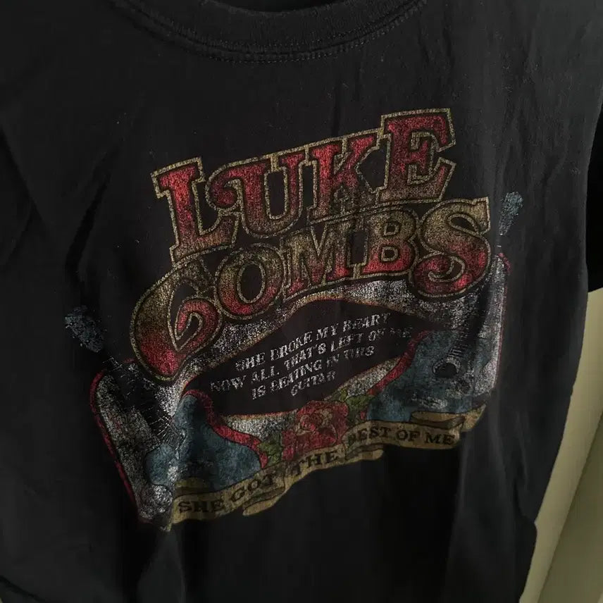[BUNJANG] Luke Combs Graphic T-Shirt / Luke Combs 그래픽 티셔츠